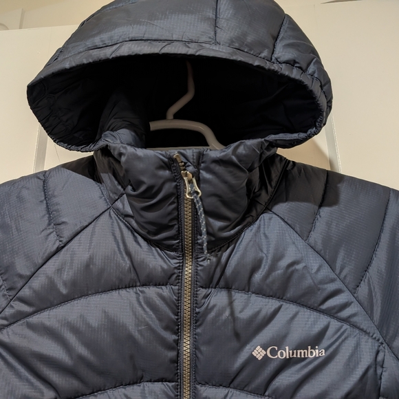Columbia Navy Quilted Long Jacket - Picture 2 of 6